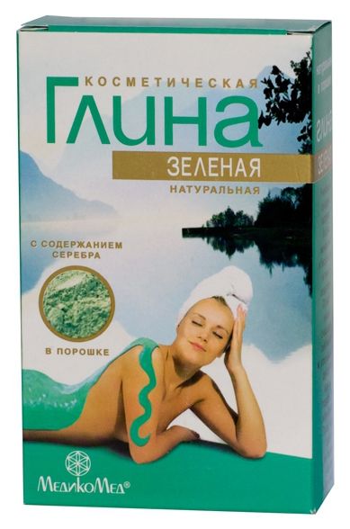 Изображение товара Глина зеленая натуральная в порошке, 100 г Глина зеленая натуральная в порошке, 100 г фотография