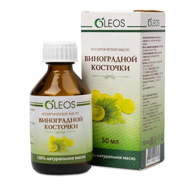 Изображение товара Косметическое масло Виноградной косточки Oleos 50мл Косметическое масло Виноградной косточки Oleos 50мл фотография