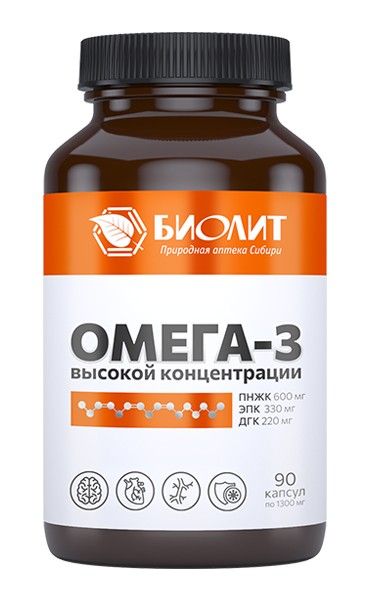 Изображение товара Омега-3 Биолит №90 Омега-3 Биолит №90 фотография