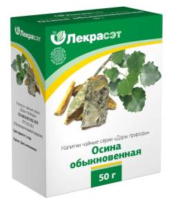 Осина, кора, 50 г (Лекра-сэт)