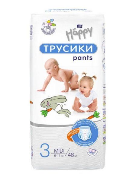 Изображение товара Трусики Bella Happy Midi 6-11кг 48шт Трусики Bella Happy Midi 6-11кг 48шт фотография