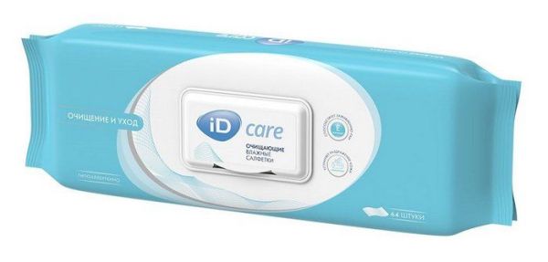 Изображение товара Салфетки влажные ID Care для профилактики пролежней 64шт Салфетки влажные ID Care для профилактики пролежней 64шт фотография