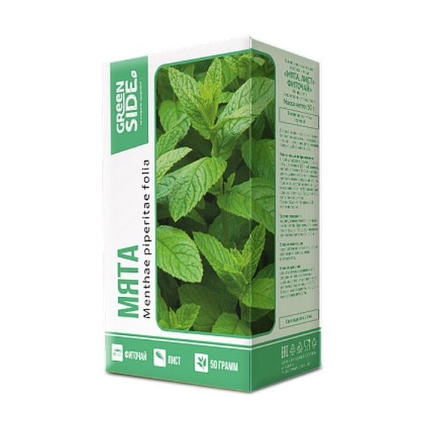 Изображение товара Мята лист фиточай Greenside, 50г Мята лист фиточай Greenside, 50г фотография