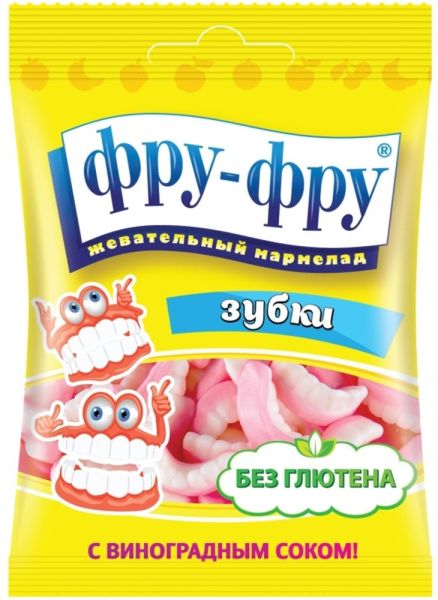 Изображение товара Мармелад Фру-Фру Зубки 30г Мармелад Фру-Фру Зубки 30г фотография