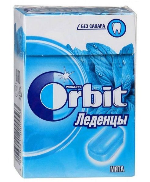 Изображение товара Леденцы Орбит натуральная мята №8 Леденцы Орбит натуральная мята №8 фотография