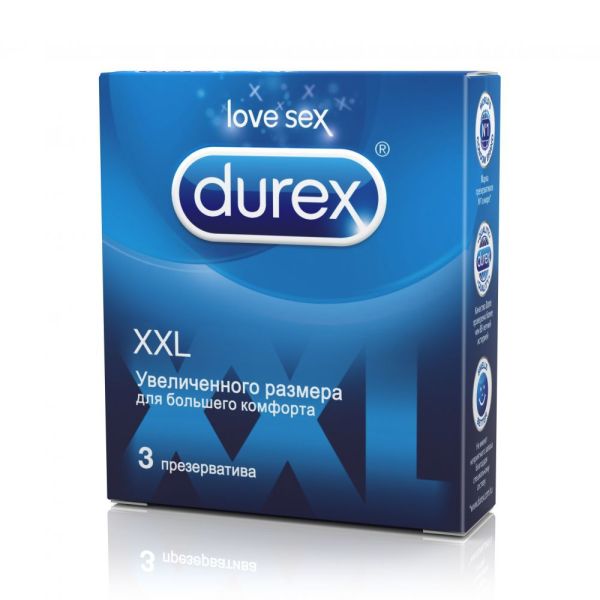 Изображение товара Презерватив durex №3 (pan) (comfort xl) большого размера Презерватив durex №3 (pan) (comfort xl) большого размера фотография