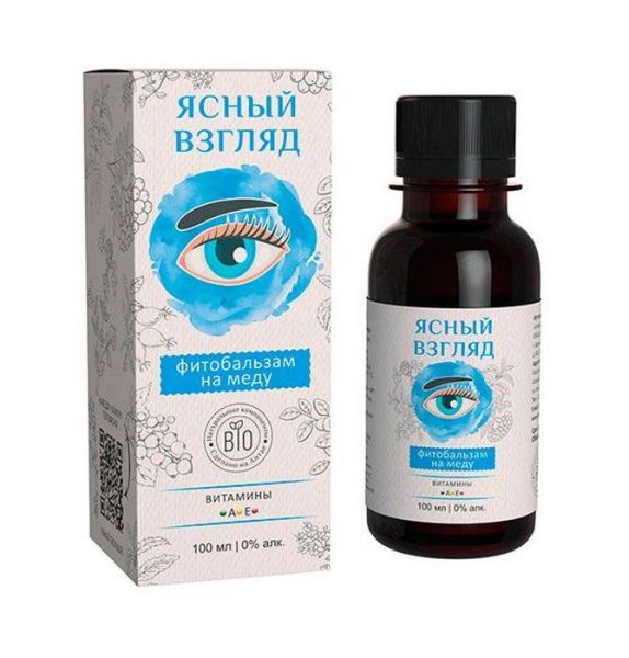 Изображение товара Фитобальзам на меду Ясный взгляд (для зрения) Алтайский нектар 100мл Фитобальзам на меду Ясный взгляд (для зрения) Алтайский нектар 100мл фотография