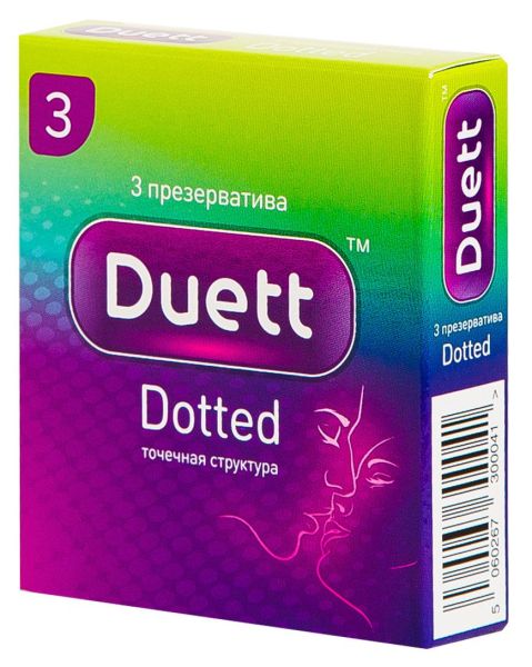Изображение товара «Duett Dotted» Презервативы с точечной структурой «Duett Dotted» Презервативы с точечной структурой фотография